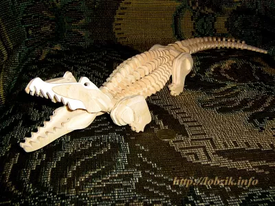 Timsah 3D Puzzle Ücretsiz Vektör CDR çizimi