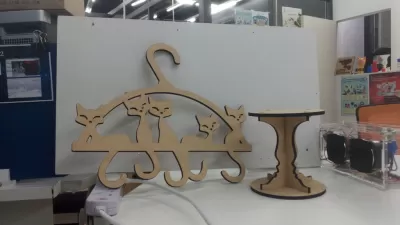 Kedi Kuyruğu Askısı Lazer Kesim Ücretsiz Vektör CDR çizimi