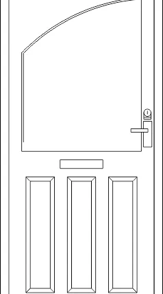 Ahşap Kapı DWG Dosyası DWG çizimi