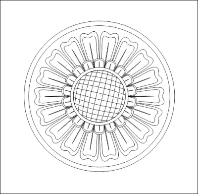 Daire Dekorasyon DWG Dosyası DWG çizimi