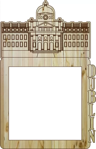 Lazer Kesim Fotoğraf Çerçevesi Dublin DXF Dosyası DXF çizimi