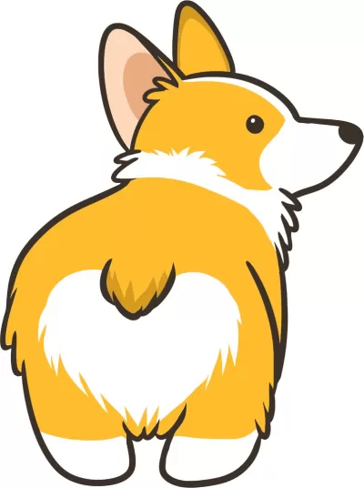 Stikrs Tarafından Ücretsiz Corgi Vektörü CDR çizimi