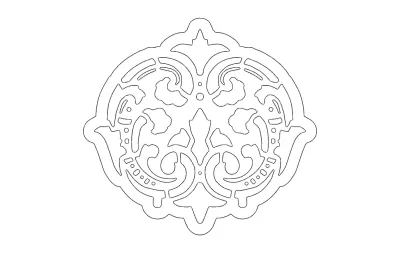 Dekorasyon dxf dosyası DXF çizimi