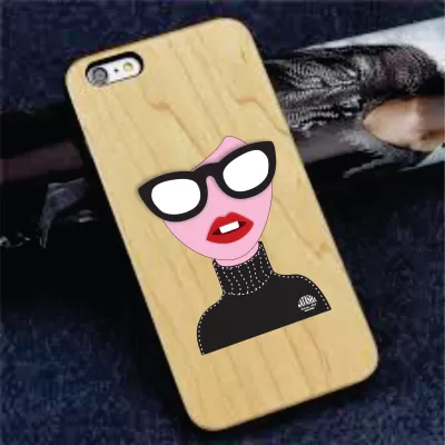Moda Kadın iPhone Etiket Kaplaması Ücretsiz Vektör CDR çizimi