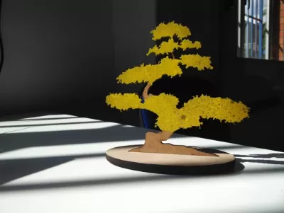 Bonsai Lazer Kesim Ücretsiz Vektör CDR çizimi