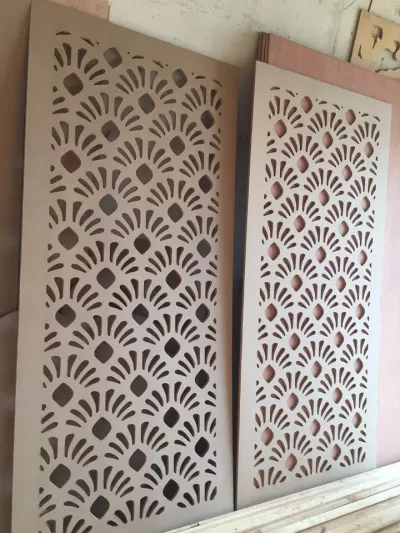 Kontraplak Desen DXF Dosyası DXF çizimi