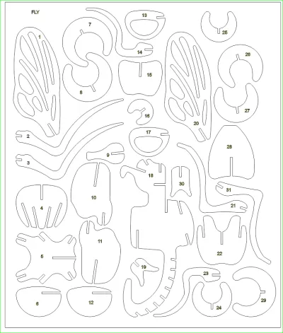 3D Uçuş DXF Dosyası DXF çizimi
