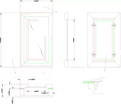 Nemlendirici DXF Dosyası DXF çizimi