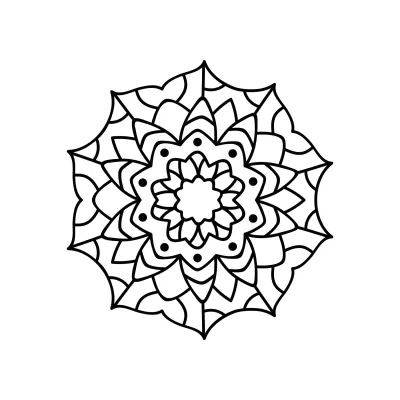 Daire Mandala DXF Dosyası DXF çizimi