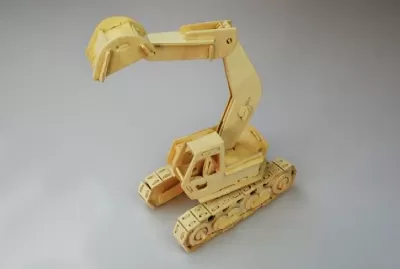 Ekskavatör Model Lazer Kesim Planları PDF Dosyası PDF çizimi