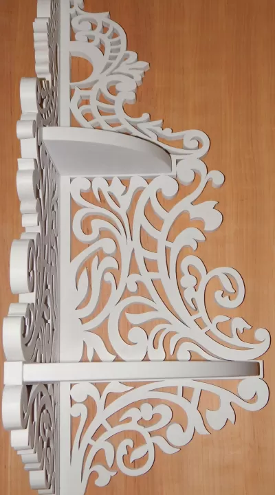 Köşe Rafı Dekupaj Testere Deseni CNC Planları PDF Dosyası PDF çizimi