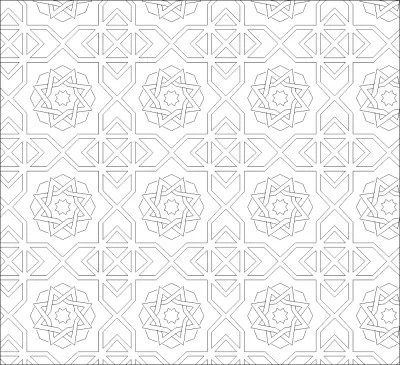 Dekoratif Desen AutoCAD Çizimleri DWG Dosyası DWG çizimi