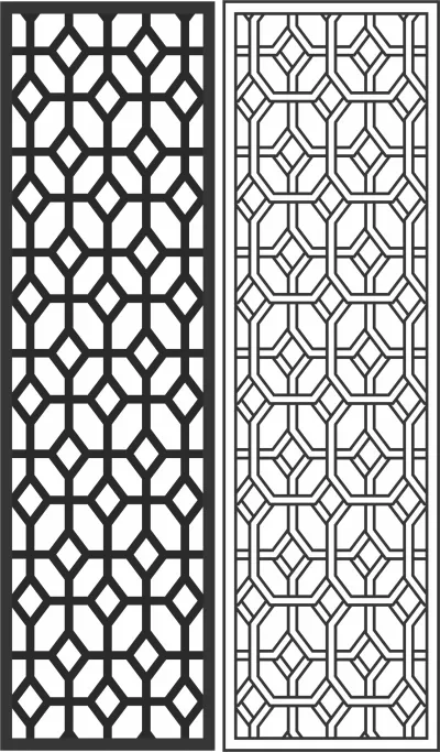 Geometrik Ekran Paneli Ücretsiz Vektör CDR çizimi