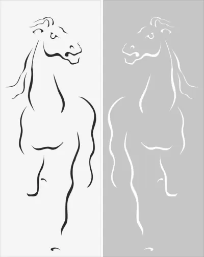 Kum püskürtme deseni 2244 ücretsiz vektör CDR çizimi