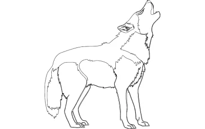 Av köpeği silueti DXF Dosyası DXF çizimi