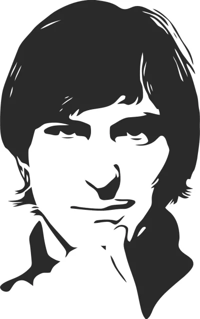 Steve Jobs Şablonu Ücretsiz Vektör CDR çizimi