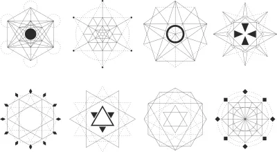 Kutsal Geometrik Serbest Vektör CDR çizimi