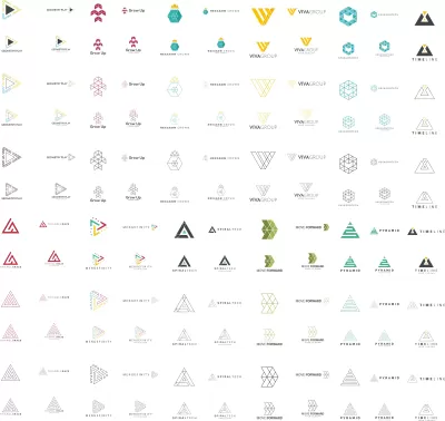 Geometrik Logo Tasarımı Ücretsiz Vektör CDR çizimi