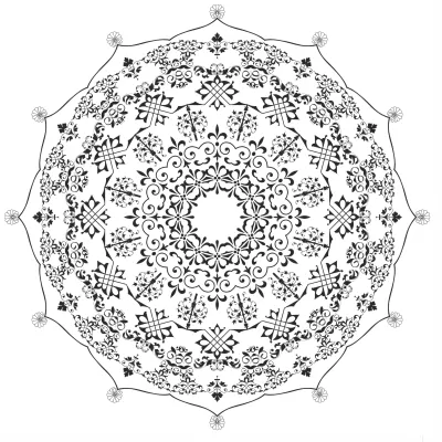 Ücretsiz Vektör Mandala CDR çizimi