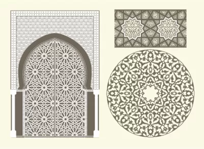 ScrollWork Portal Tasarımı DXF Dosyası DXF çizimi