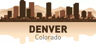 Denver Silüeti Ücretsiz Vektör CDR çizimi