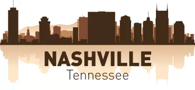 Nashville Silüeti Ücretsiz Vektör CDR çizimi