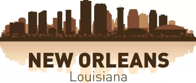 Yeni Orleans Silüeti Ücretsiz Vektör CDR çizimi