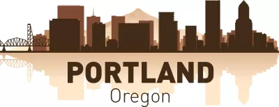 Portland Silüeti Ücretsiz Vektör CDR çizimi