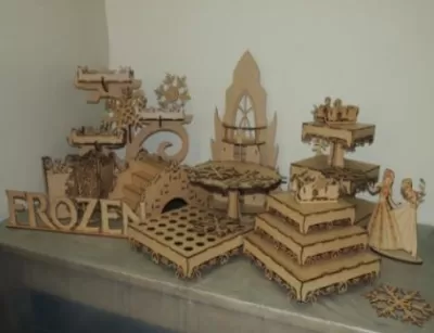 Kit Festa Frozen Ücretsiz Vektör CDR çizimi