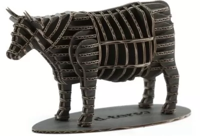 İnek 3D Puzzle DXF Dosyası DXF çizimi