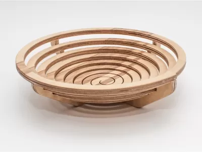 Arşimet Spiral Kase Lazer Kesim SVG Dosyası SVG çizimi