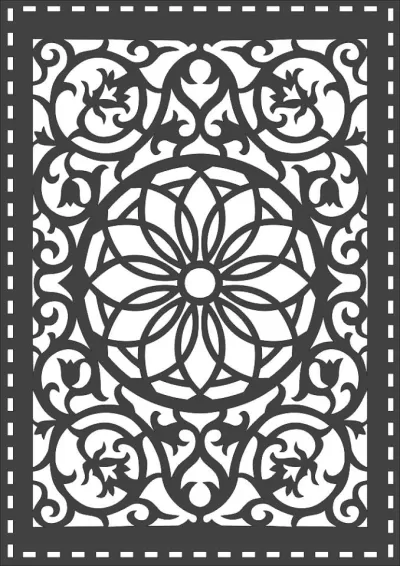CNC Desen DXF Dosyası DXF çizimi