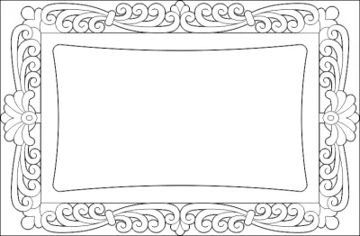 Ayna 001 DXF Dosyası DXF çizimi