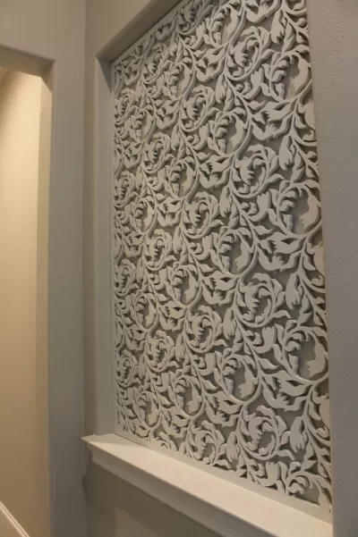 Lazer Kesim Ahşap Panel Desen DXF Dosyası DXF çizimi