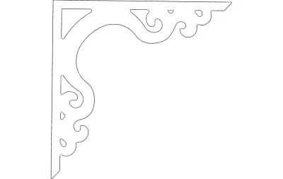 Dekor Köşesi dxf Dosyası DXF çizimi
