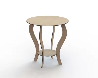 Yuvarlak Masa 650 Mm DXF Dosyası DXF çizimi