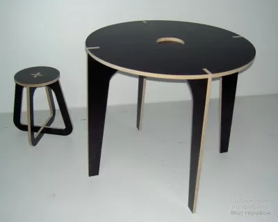 Modern Sehpa DXF Dosyası DXF çizimi