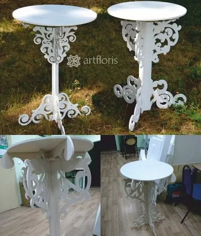 Dekoratif Masa DXF Dosyası DXF çizimi