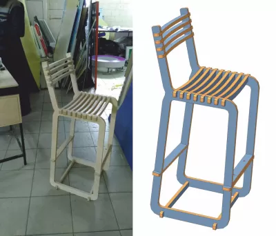 Windsor Sandalye DXF Dosyası DXF çizimi