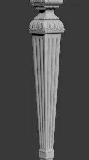 Mobilya Masa Sandalye Bacak 3D Model stl Dosyası STL çizimi