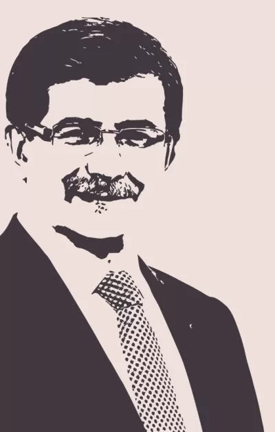 Ahmet Davutoğlu Ücretsiz Vektör CDR çizimi