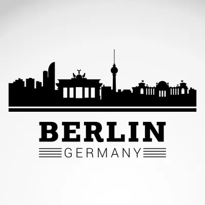 Berlin Şehir Silüeti SVG Dosyası SVG çizimi