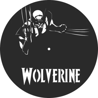 Wolverine Saat Lazer Kesim Ücretsiz Vektör CDR çizimi