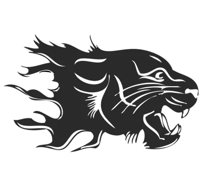 Panter Etiketi Ücretsiz Vektör CDR çizimi
