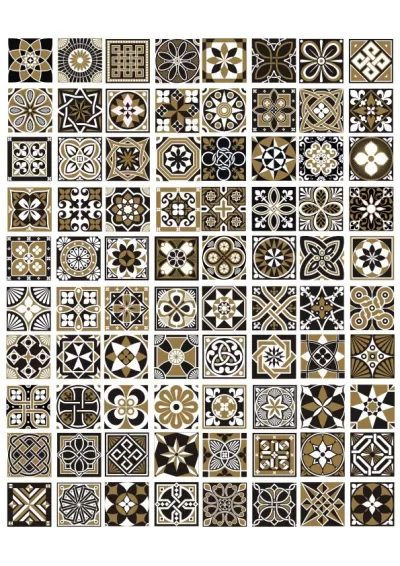 Kusursuz Geometrik Desenler ve Süslemeler Ücretsiz Vektör CDR çizimi