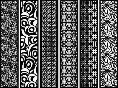 Lazer Kesim Ekran Desenleri Ücretsiz Vektör CDR çizimi