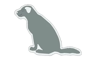Köpek dxf Dosyası DXF çizimi