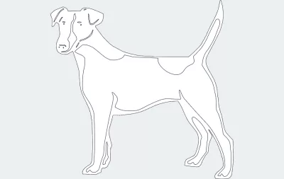 Köpek 2 dxf Dosyası DXF çizimi