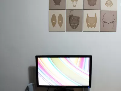 Minimalist Süper Kahraman MDF Posterleri Ücretsiz Vektör AI çizimi