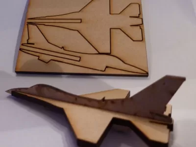 Lazer Kesim Mini F16 Savaş Uçağı DXF Dosyası DXF çizimi